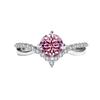 Anillo de Pareja de Plata Esterlina S925 Caliente Transfronterizo con Diamante Mosan Apertura Ajustable Propuesta Anillo de Bodas Venta al por Mayor de Fábrica