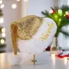 Nova Decoração de Natal 2025 Chapéu de Cabelo Longo Espesso Chapéu de Atmosfera Chapéu de Lantejoulas Dupla Camada Chapéu Estilo Xangai Chapéu de Natal Personalizado