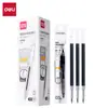 Recarga de Bolígrafo de Gel Retráctil S708 Deli Ultra Suave Punta de Bala 0.5mm Negro Bolígrafo de Escritura para Oficina Firma Recarga