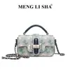 Bolso de cámara estampado único para mujer, nuevo modelo 2026, bolso de mano pequeño de hombro cruzado de lujo ligero de alta gama para el día a día
