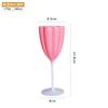 Copa de Vino Tinto Degradado Crema Nueva Copa de Vino Rosa Azul Verde Copa de Champán Venta al por Mayor Sala de Estar Hotel Copa de Vino Pétalo