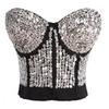 927 punk lantejoulas sexy senhoras sutiã boate cantor dançarino traje comércio exterior fabricantes local atacado