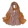 Novo Estilo Cachecol de Chiffon com Pérolas em Gradiente de Cor Círculo com Strass Cachecol de Minorias Étnicas Lenço de Cabeça Africano Malaio Indonésio