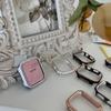 Aplicable a Apple Watch, funda para Apple iwatch876, funda rígida con protección galvanizada de PC de dos colores, funda protectora de medio paquete