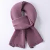 Cachecol de lã meninas coreano cor sólida pequeno cachecol outono e inverno tricotado cachecol meninos mais velhos Coringa fábrica atacado
