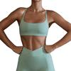 Sujetador de yoga Lulu Naked para mujer, ropa interior deportiva a prueba de golpes, con espalda descubierta, para fitness, transfronterizo europeo y americano