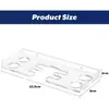 Suporte Acrílico Transparente de Parede para Exibir Raquetes de Tênis de Mesa, Comporta 2 Raquetes e 4 Bolas, Suporte de Armazenamento