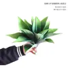 Suculenta Verde de Agave Simulada en Maceta Planta Verde Bonsái Decoraciones de Escritorio Adornos Tienda en Casa Ventana Paisajismo Plantas en Maceta
