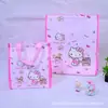 Bolsa térmica quadrada grande portátil para atacado Bolsa de almoço japonesa folha de alumínio espessa fácil de limpar estilo cartoon bolsa de almoço para estudantes