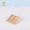 Caja de Maquillaje Blush Sombra de Ojos Cuatro Colores al por Mayor Caja de Alto Brillo Fabricante Tapa Transparente Flip-Top Caja Plástica Cuadrada Vacía