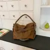 Bolsa Transversal Vintage de Nicho Casual de Grande Capacidade para Mulheres, Bolsa de Ombro Simples de Cor Sólida, Bolsa Tote Texturizada Estilo Coreano para o Dia a Dia