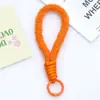 Huayang Nuevo Cordón Corto de Felpa Tejida Cuerda para la Muñeca Llavero Colgante para Teléfono Móvil Colgante Tejido a Mano al por Mayor