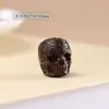 Nuevas Cuentas Sueltas Talladas de Calavera de Sándalo para Pulsera Tejida a Mano DIY, Collar, Colgante, Accesorios de Madera Maciza