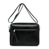 Bolso de mujer de alta gama 2026 nueva moda simple para mamá de mediana edad bolso casual de gran capacidad para hombro bandolera