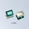 Cristal Dongzhou 8*10 Rocas Medianas Azúcar Cristalizado Pedrería para Uñas Rectangular Ángulo Recto Cubo de Azúcar Fondo Puntiagudo Brillante Vidrio K9 Accesorios para Uñas