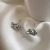 Aço Inoxidável 304 Exquisito Nó Retro Moda Alto Padrão Titânio Revestido com Ouro 18K Ecológico Acessórios para Brincos Atacado