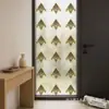 Película de Vidro Impressão UV Transfronteiriça Padrão Losango Preto Dourado Adesivo de Decoração para Divisória Atacado