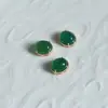 Ajuste de Gema de Ágata Ametista em Cobre Fundido com Quatro Garras