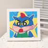 Animación de Dibujos Animados Nueva Pintura de Diamantes Kuromi DIY Juguetes de Pintura de Diamantes Hechos a Mano para Niños con Marco de Fotos Mesa Regalo