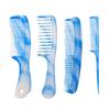 Conjunto de 4 Pentes de Cabeleireiro com Ponta Fina Pente Dupla Face para Alisar Cabelo com Dentes Largos Transfronteiriço Amazon Doméstico Conjunto de Quatro Pentes para Cuidados com o Cabelo