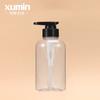 Xumin Packaging - Botella de gel de ducha transparente de 300 ml, botella de champú, botella de prensa PET de gran capacidad de 500 ml, botella de loción