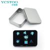 Caixa Quadrada de Folha de Flandres Pen Drive Pinça de Metal Caixa de Armazenamento para Embalagem Placa Gua Sha Cortador de Unhas Caixa de Embalagem com Tampa