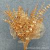 Adornos Decorativos de Cubeta de Año Nuevo Flor Dorada Simulación Hoja de Eucalipto Simulación Hoja de Ginkgo Material Floral de Año Nuevo