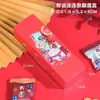 Caja de Regalo de Año Nuevo Portátil Turrón Galletas Dulces Chocolate Copo de Nieve Pastelería Caja de Embalaje Caja de Embalaje para Snacks