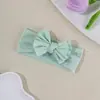 Protector de fontanela transfronterizo europeo y americano para bebé, diadema elástica ancha de color sólido suave, accesorio para el cabello para bebés y niños pequeños, accesorio para la cabeza con lazo para niños