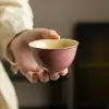 Copo Mestre de Porcelana Rosa Ru da Dinastia Tang e Song, Xícara de Chá de Cerâmica para Casa do Erudito, Copo Grande para Degustação, Copo Único para Conjunto de Chá Kung Fu