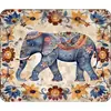 Tierra de Diatomeas Patrón de Elefante del Sudeste Asiático Tapete Drenante para Encimeras de Cocina del Hogar, Secado Rápido Sin Lavar, Manteles Individuales Aislantes del Calor, Tapete Controlador de Agua