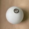 Acessórios DIY para Lustre Daquan G9 bola redonda capa de concha branco leite translúcido fosco tampa de lâmpada feijão mágico todo cobre abajur de cristal