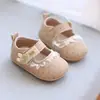 Sapatos de Caminhada para Bebês Meninas, Sola Macia, Antiderrapante, Estilo Primavera/Outono 2026, Sapatos de Princesa, 0-1 Ano, Bolinhas Fofas, Fecho de Velcro