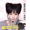 Seleção Hongxiu - Tranças de Peruca Atualizadas Presilha de Garra de Gato Coque de Cabelo Fofo Duplo Coque Acessório de Cabelo Coque de Cabelo