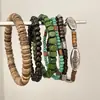 Accesorio de Vacaciones: Pulsera Multicolor de Cuentas de Cristal y Perlas de Arroz de Múltiples Capas, Joyería de Mano Bohemia Lujosa y de Alta Gama