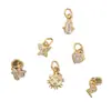Colgante Transfronterizo Chapado en Cobre Oro de 18 Quilates Nuevo Sol Brillante Amor Rayo Accesorios Simples Frescos para Chica Accesorios