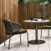 Juego Pequeño de Mesa y Sillas para Balcón Exterior, Juego de Tres Piezas para Comedor en Patio, Silla de Ratán para Jardín, Hotel, Villa, Arte de Ratán