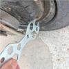 Llave Hexagonal de Múltiples Agujeros, Llave Manual de Torque Tipo Pieza Estampada de Flor Multi-Funcional, Herramientas de Accesorios para Reparación de Bicicletas y Otros