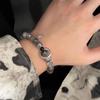 Nueva Pulsera de Cuentas con Grietas de Hielo Estilo Chino para Hombre, Pulsera de Anillo para Correr Novedosa de Nicho y de Alta Gama para Mujer