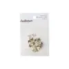 20 Piezas de Metal para Manicura Mini Mariposa Dorada Plateada Mariposa Sencilla Decoraciones para Uñas Mariposa Estéreo Japonesa