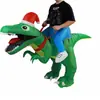 Disfraz inflable de dinosaurio personalizable traje de tiburón alienígena Halloween disfraz divertido para actuación decoración de fiesta