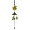 Porco Qilin, Peixe da Sorte, Buda Atrator de Riqueza, Três Sinos Amarelos, Sino dos Ventos, Decorações para Porta e Janela de Casa, Sinos, Artesanato em Liga, Estilo Chinês