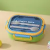 Lonchera Térmica Estilo Estudiante para Microondas, Lonchera Bento para Oficinistas con Tapa, Lonchera de Plástico para Ventas Transfronterizas
