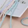 Contas Soltas de Vidro Imitando Pérola de Cristal Branco Australiano 4mm-10mm com Furo Redondo para Acessórios de Pulseira e Colar DIY