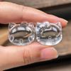 Pulsera de Cristal Blanco Purificante Corporal Piezoeléctrico al por Mayor con Talla de Gato Kt Accesorios de Joyería DIY Xiaohongshu Douyin