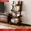 Estantería de Madera Maciza para Sala de Estar en Casa, Estantería de Piso de Múltiples Niveles, Gabinete Lateral para Soporte de TV, Estante de Almacenamiento Multicapa