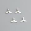 Prata Esterlina S925 Mini Pingente de Cauda de Sereia Acessórios DIY Pulseira de Contas Colar Joias com Contas Material de Pingente