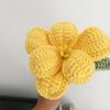Ramo de Tulipanes DIY Hecho a Mano Regalo para Novia, Hilo Tejido a Mano Flores Artificiales Venta al por Mayor Ramo Artificial