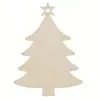 Suprimentos de Decoração para Casa Transfronteiriços Pingentes de Natal de Madeira Adereços de Feriado Escultura DIY Chips em Branco para Árvore de Natal