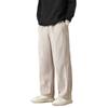 Calça Reta Masculina Nova de Primavera Nova Estilo Chinês Veludo Vertical Dosagem Solta Corte Tridimensional Reta Casual